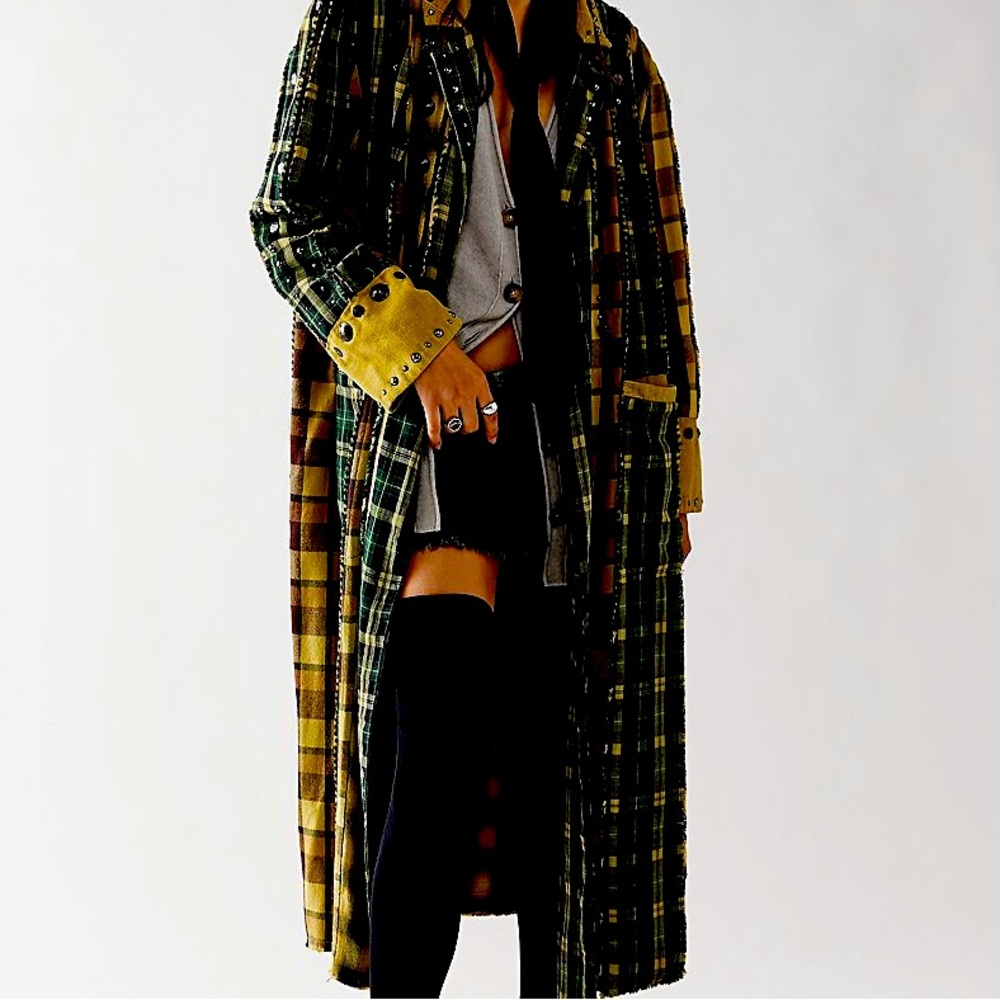 Free People Rodeo Plaid Duster - Picture 2 of 7